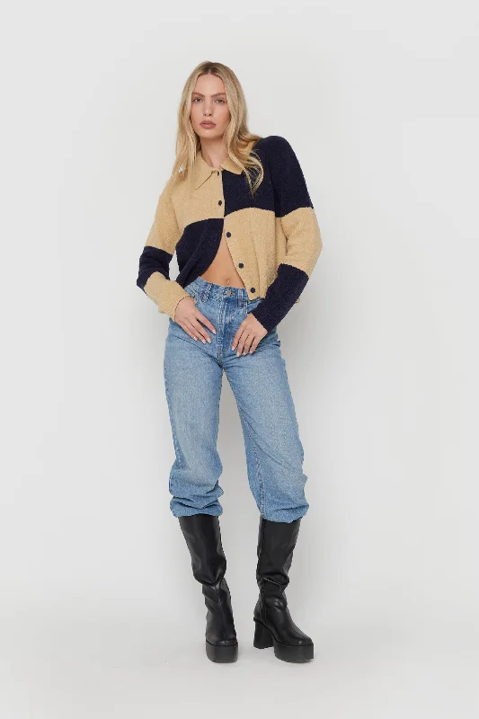 Sports And Leisure LARGE CHECKERED CARDIGAN