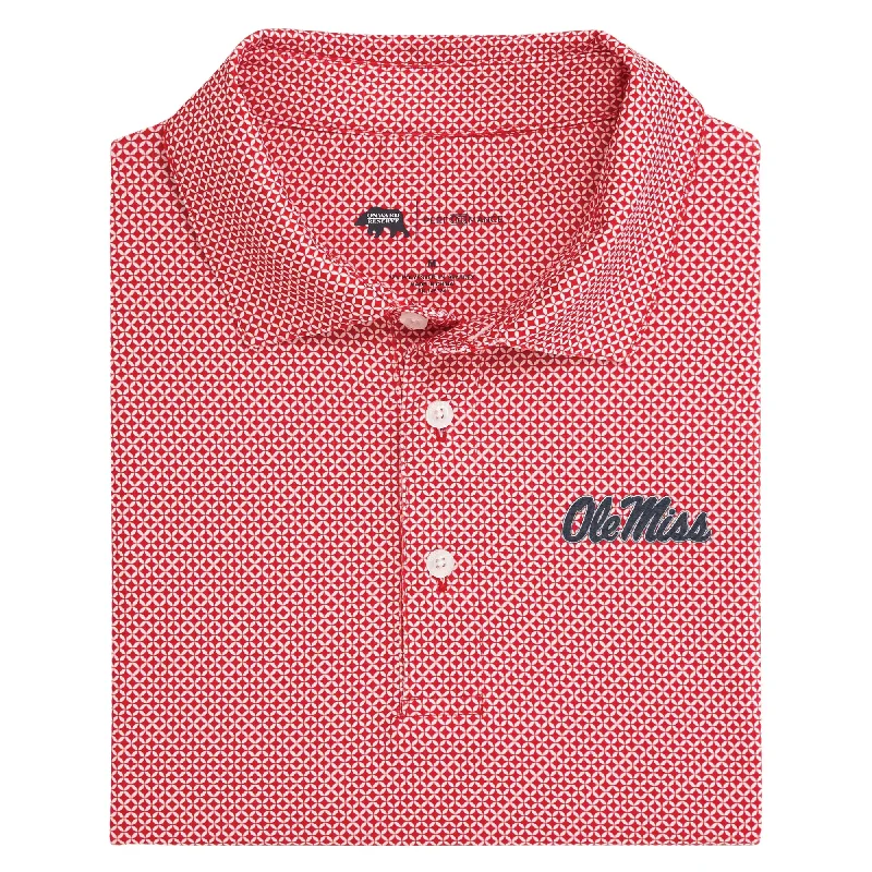 Cozy Look Ole Miss Scope Printed Performance Polo