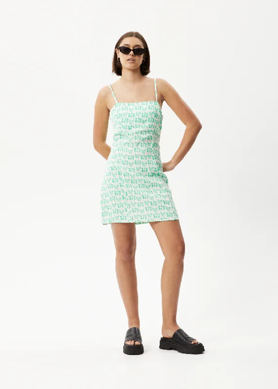 Bright Colors AFENDS Womens Swan - Mini Dress - Lime Green