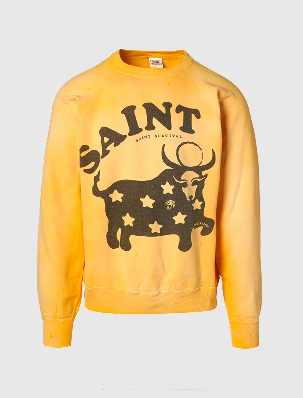 Lazy Style COW CREWNECK SWSHIRT