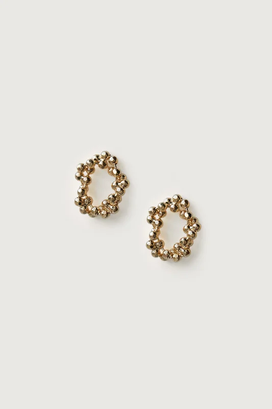 Relaxed Chic GOLD CIRCULAR EARRINGS