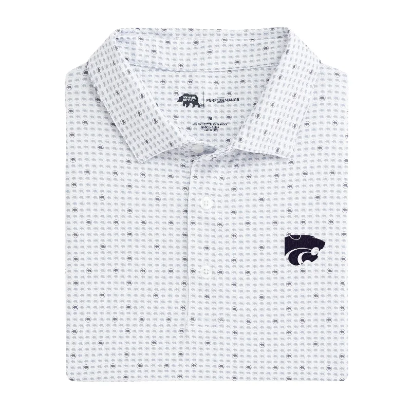 Sports Functional Style Kansas State Tour Logo Printed Performance Polo