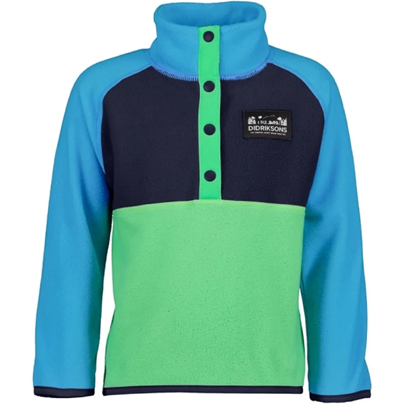 Avant-garde Design Didriksons Frog Green Monte Kids Fleece Jacket