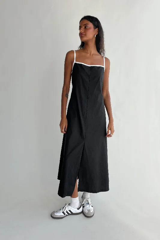 Relaxed Dresses TANK DRESS WITH CONTRAST TRIM