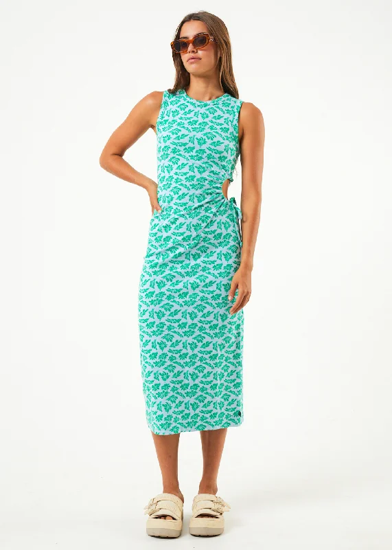 Comfy Pants AFENDS Womens See You - Cut Out Maxi Dress - Powder Blue