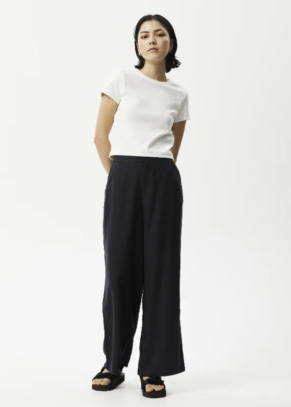 Alice style AFENDS Womens Sienna - Wide Leg Pants - Black