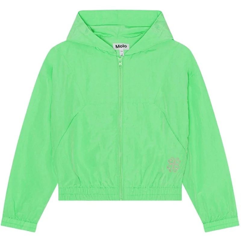 Comfortable And Casual Molo Classic Green Hali Jacket