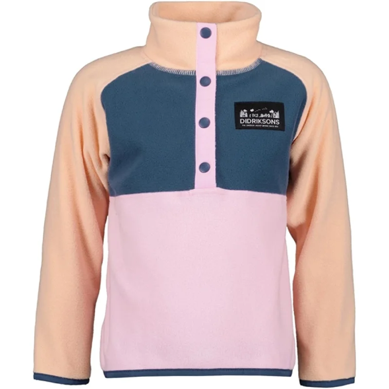 Age-reducing Style Didriksons Orchid Pink Monte Kids Fleece Jacket
