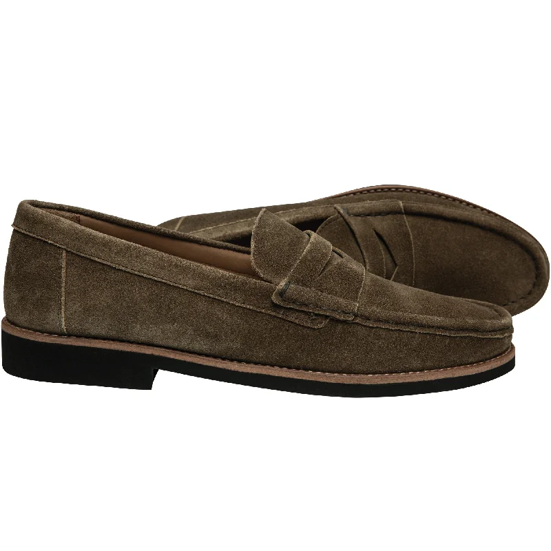 Elegant And Casual Worchester Suede Penny Loafer