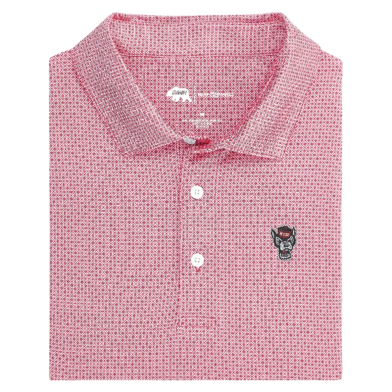 Comfortable Fashion NC State Range Printed Performance Polo