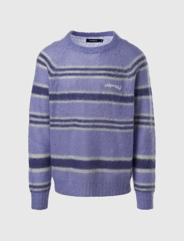 High-end Wear STRIPED KNIT CREWNECK