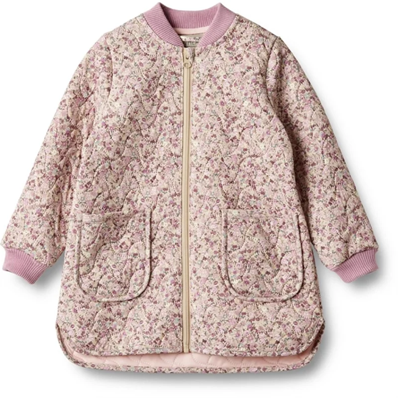 Diamond Series Wheat Thermo Clam Multi Flowers Jacket Herta
