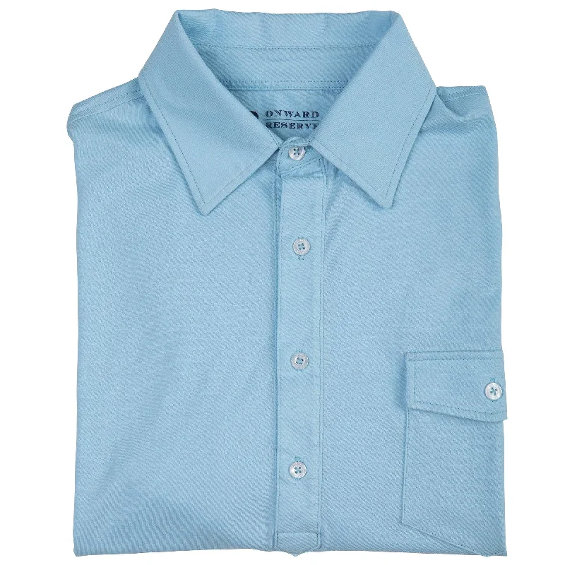 Street Fashion Old School Polo - Blue Fog