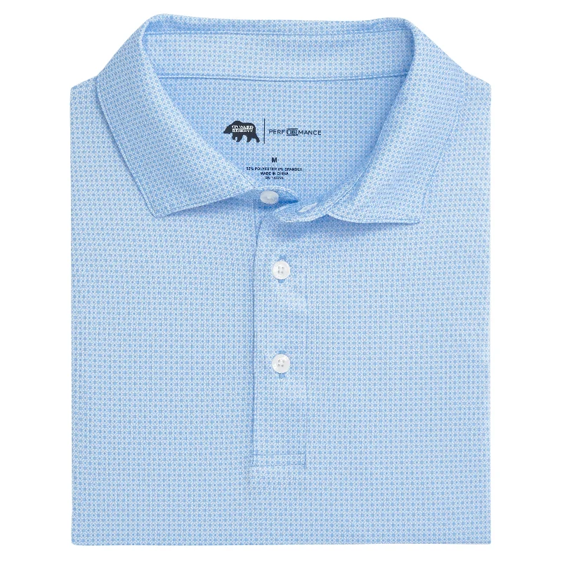 Retro Lace Fabric Range Printed Performance Polo