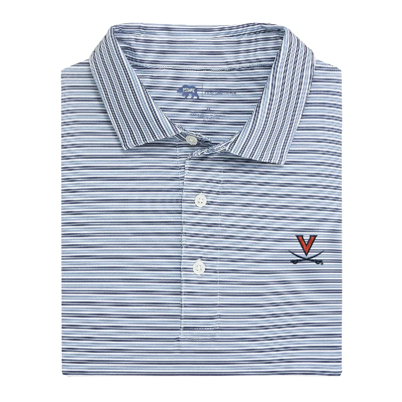Everyday Style Wedge Stripe Virginia Performance Polo