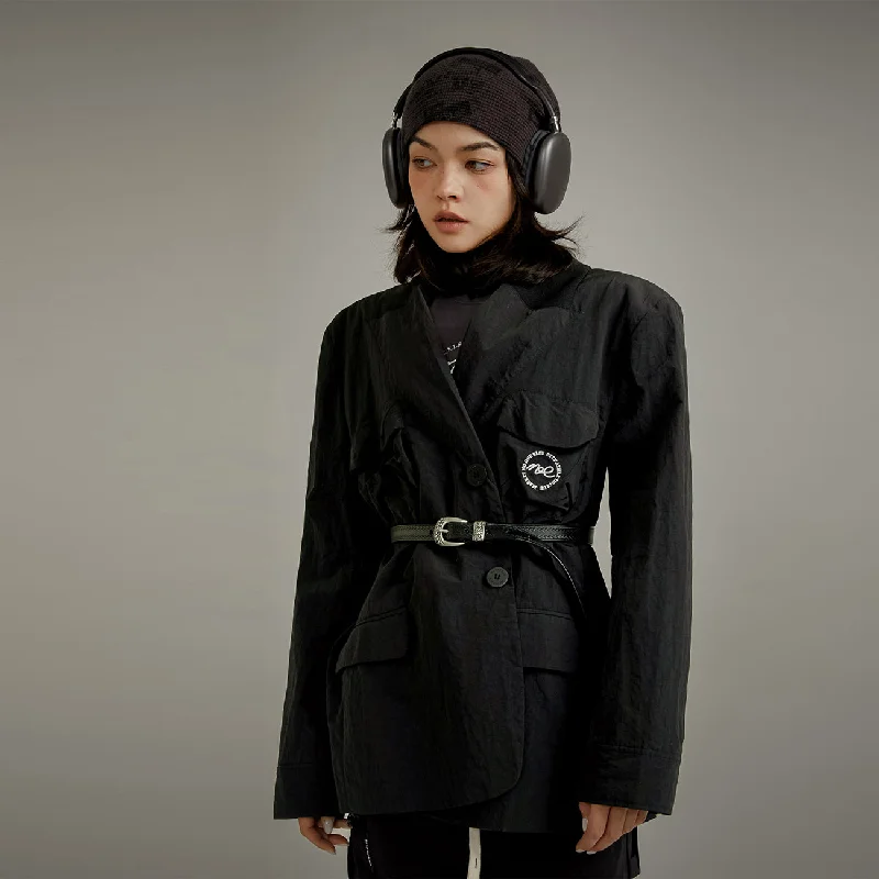Urban Style Pocket Embroidered Jacket