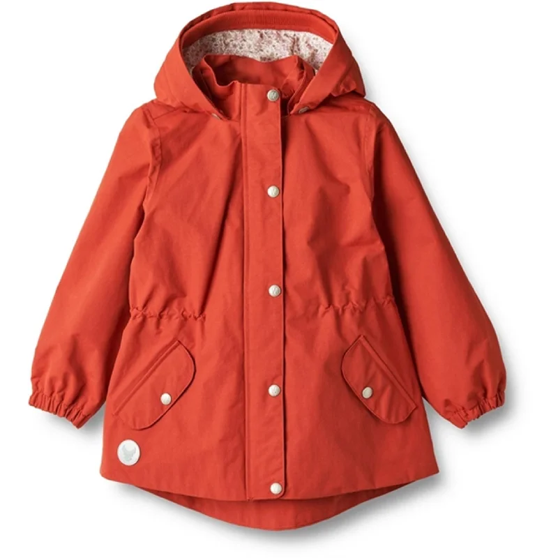 Single-shoulder Neck Design Wheat Jacket Ada Tech Red