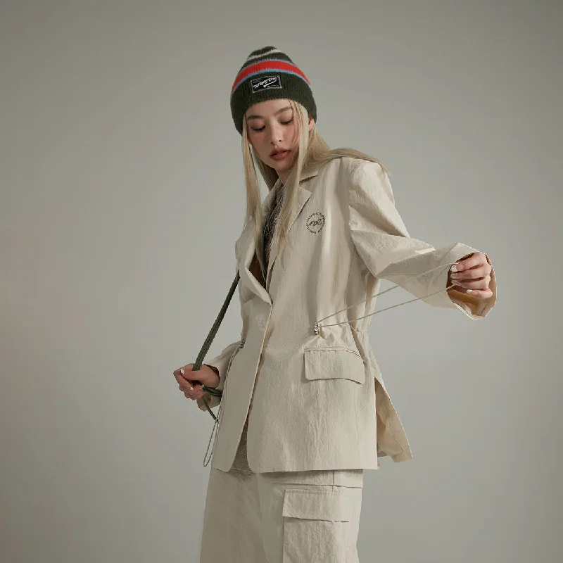 Sports Series Loose Fit String Blazer Jacket