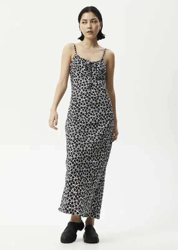 Elegant and noble AFENDS Womens Madeline Dallas - Maxi Dress - Black Floral