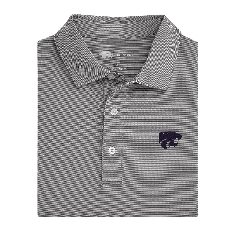 Sports litigation style Hairline Stripe Kansas State Performance Polo