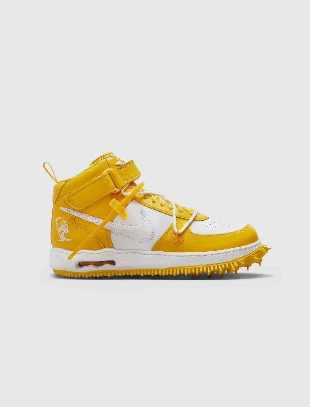 Fashionable And Fashionable OFF-WHITE X AIR FORCE 1 MID "VARSITY MAIZE"