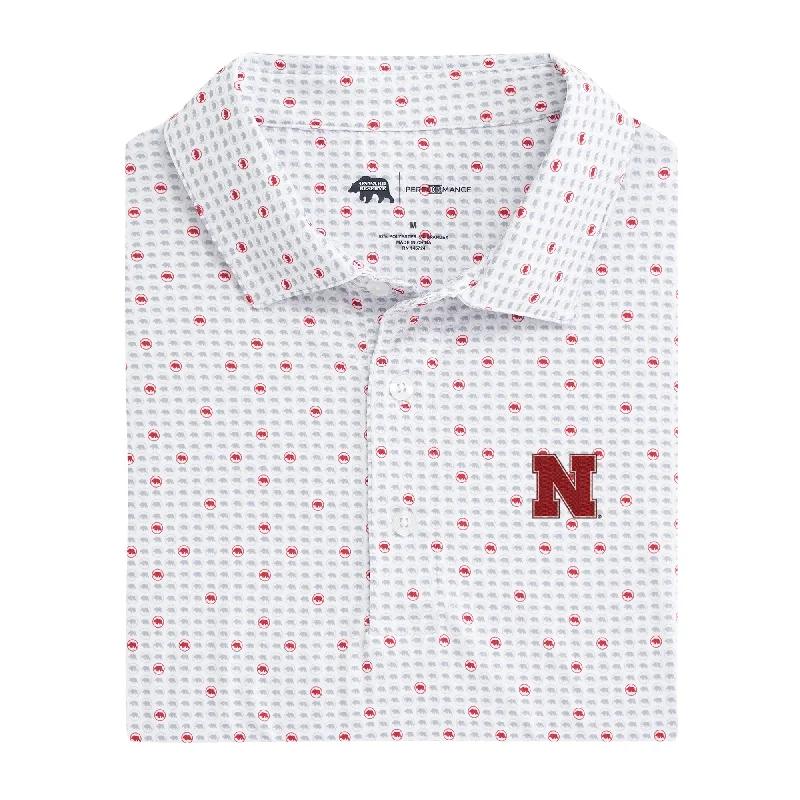 High waist design Nebraska Tour Logo Printed Performance Polo