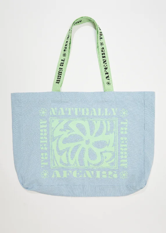 Romantic Temperament AFENDS Unisex To Grow - Oversized Tote Bag - Powder Blue