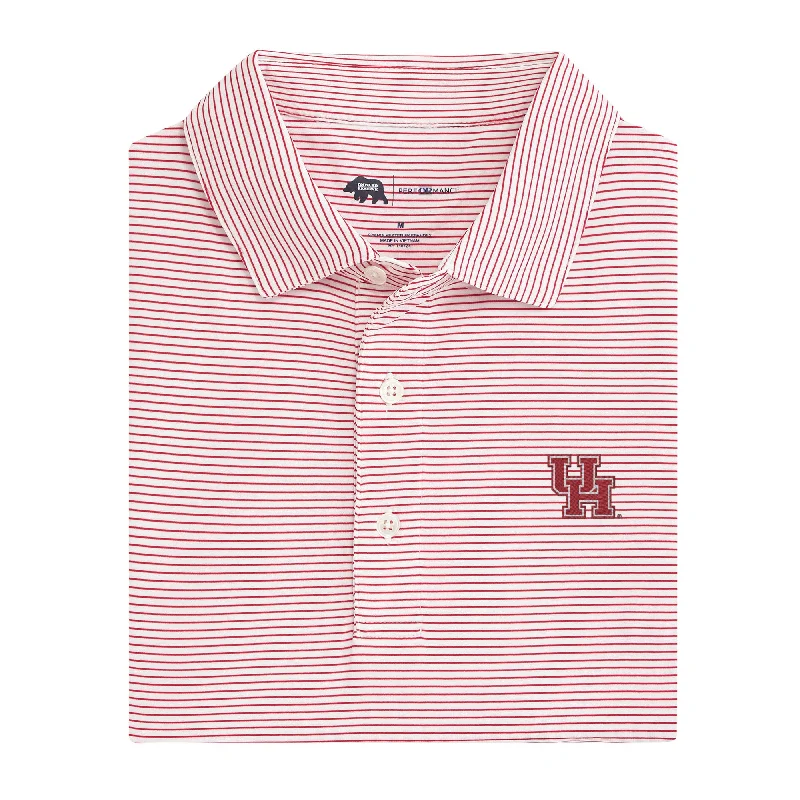Warm and substantial Birdie Stripe Houston Performance Polo