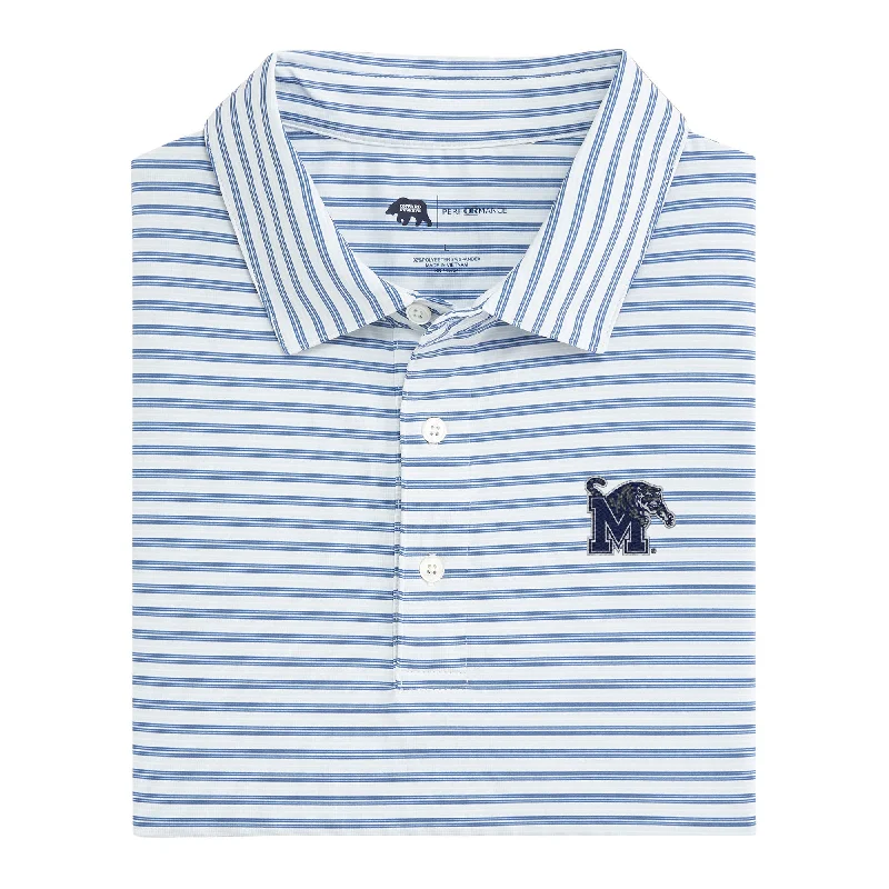 Street Graffiti Design Wedge Stripe Memphis Performance Polo