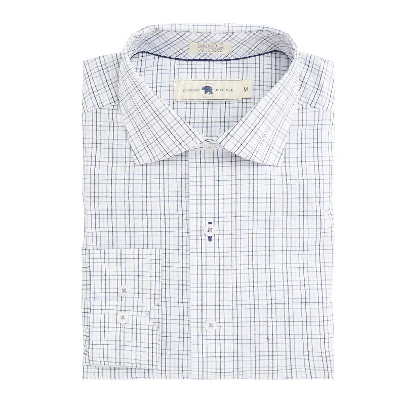 Personal Charm Gannett Tailored Fit Spread Quad Button Down