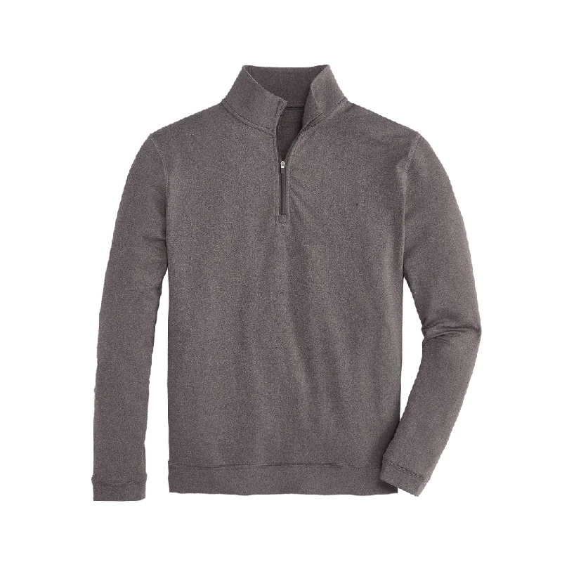 Bottom And Versatile Flow Performance 1/4 Zip Pullover - Heather Black