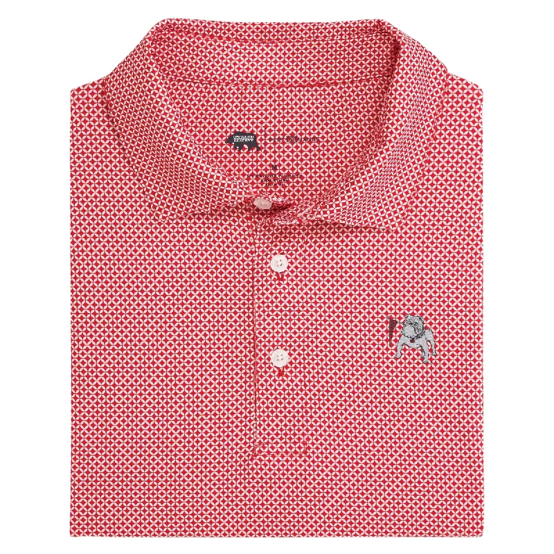 Casual Wear Vintage Dog Scope Printed Performance Polo