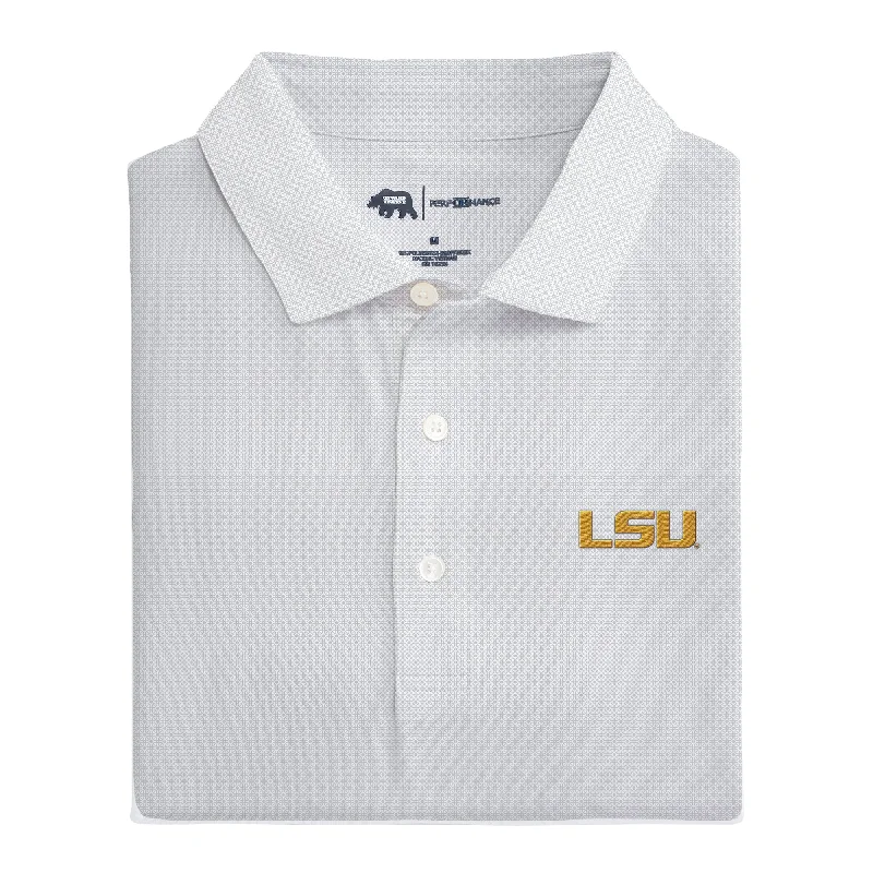 Casual Comfort LSU Range Printed Performance Polo