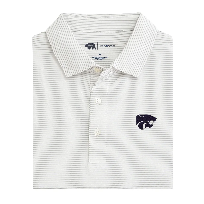 Sports fitness shoes Birdie Stripe Kansas State Performance Polo