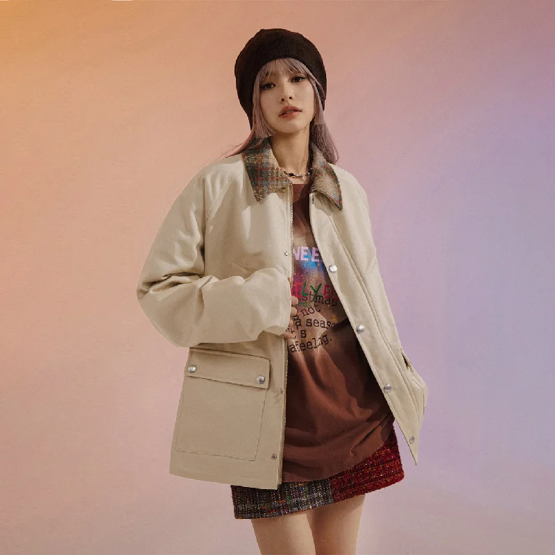 Boutique display Golden Collar Raglan Jacket