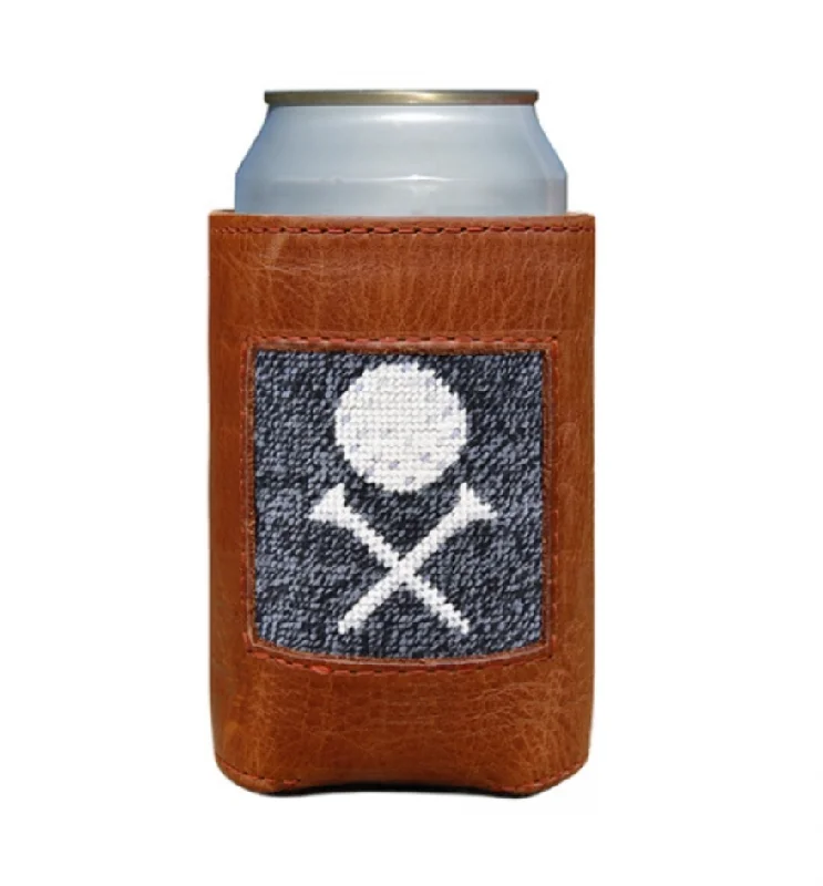 Elegant And Charming Scratch Golf Needlepoint Can Cooler