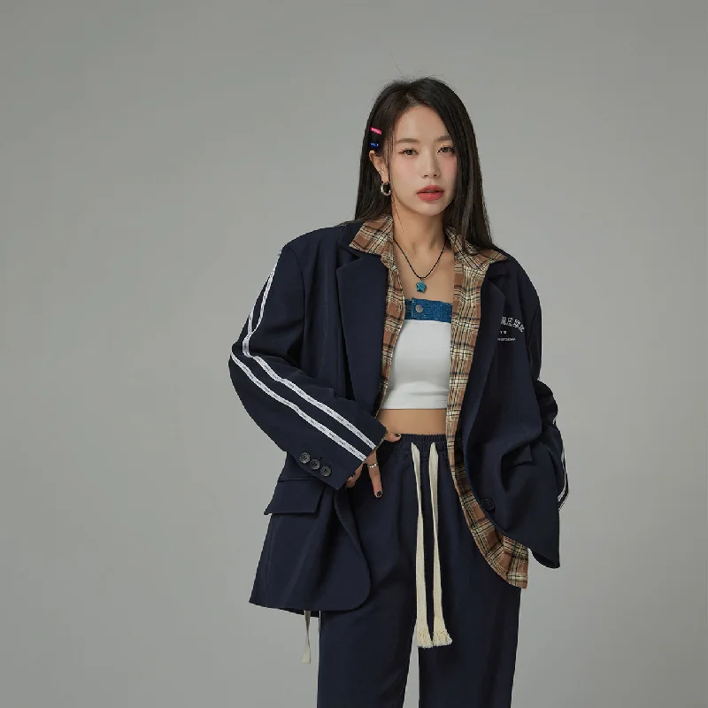Fashion Concept Loose Fit Love Is Universal Blazer Jacket