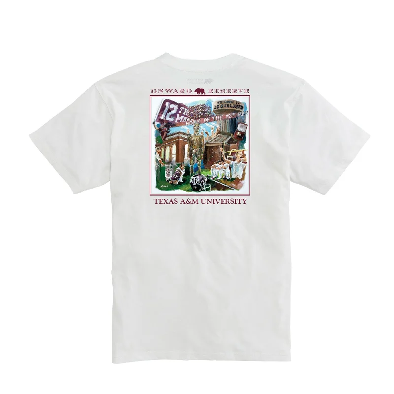 Cute Style Texas A&M Collage Tee