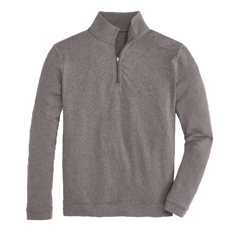 Comfortable Design Flow Performance 1/4 Zip Pullover - Heather Charcoal