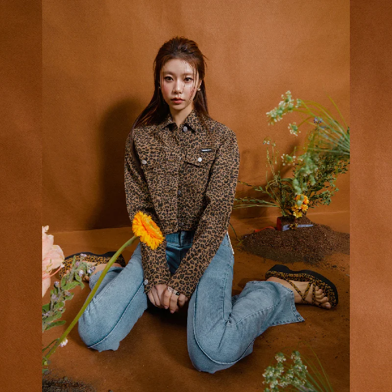 High Street Series Leopard Cropped Jacket