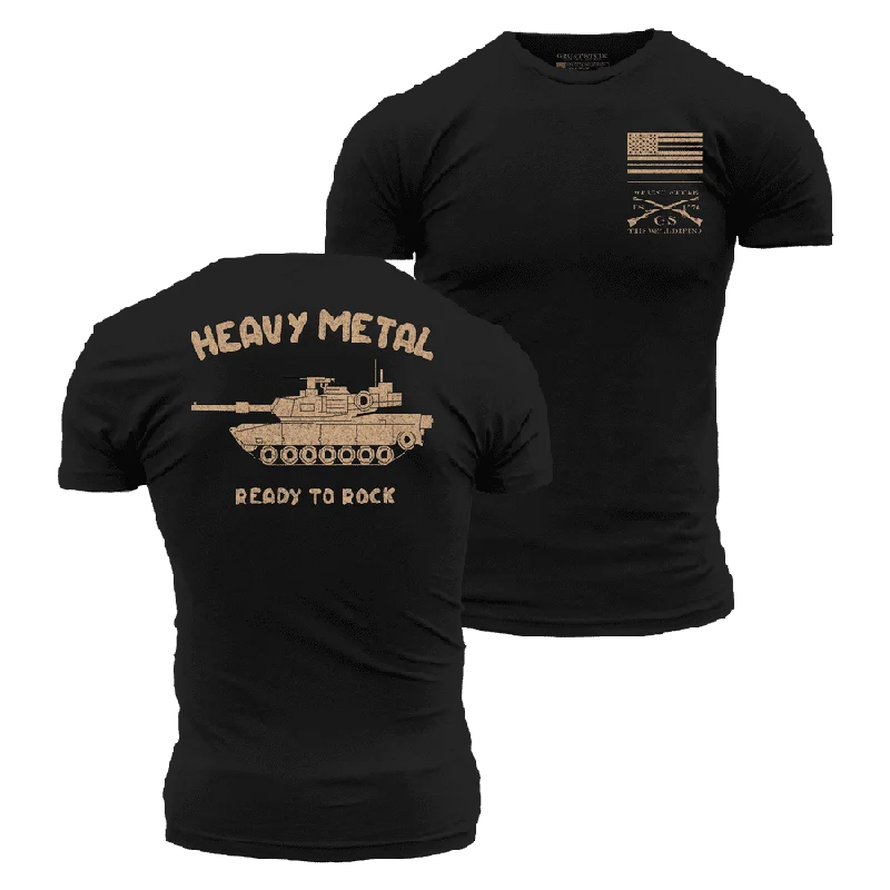 Street Fashion Heavy Metal T-Shirt - Black