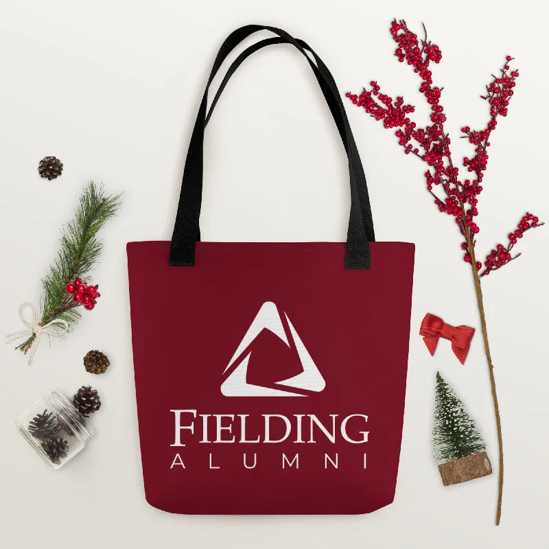 Simple Style Tote Bag - Merlot | Alumni Logo