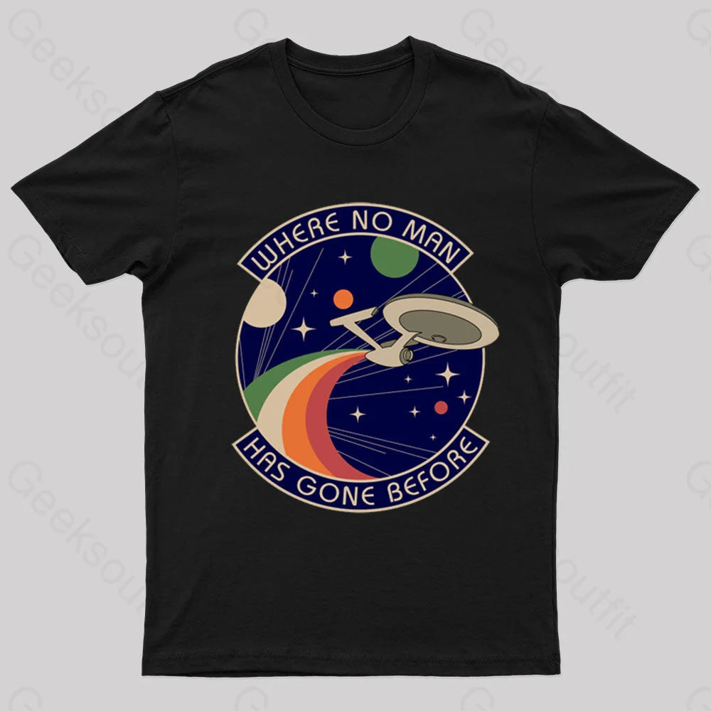 Goddess Outfit Where No Man Has Gone Before Nerd T-Shirt