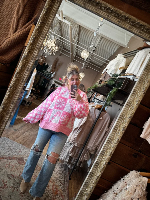 Candy Checkered Sweater