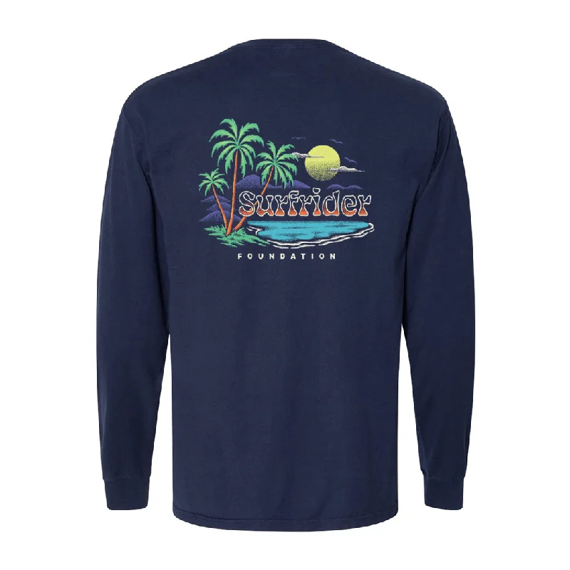 Basic Comfort Retro Sunset Long Sleeve Tee