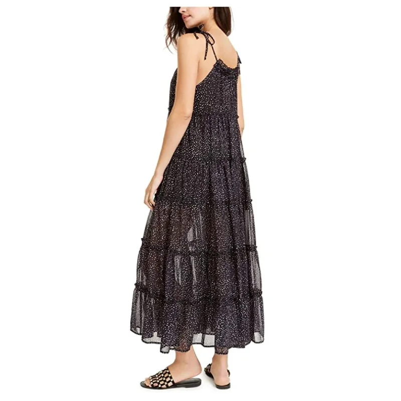 New Design The Weekend Brand Women's Senorita Ruffle Trim Dress Black Size Small