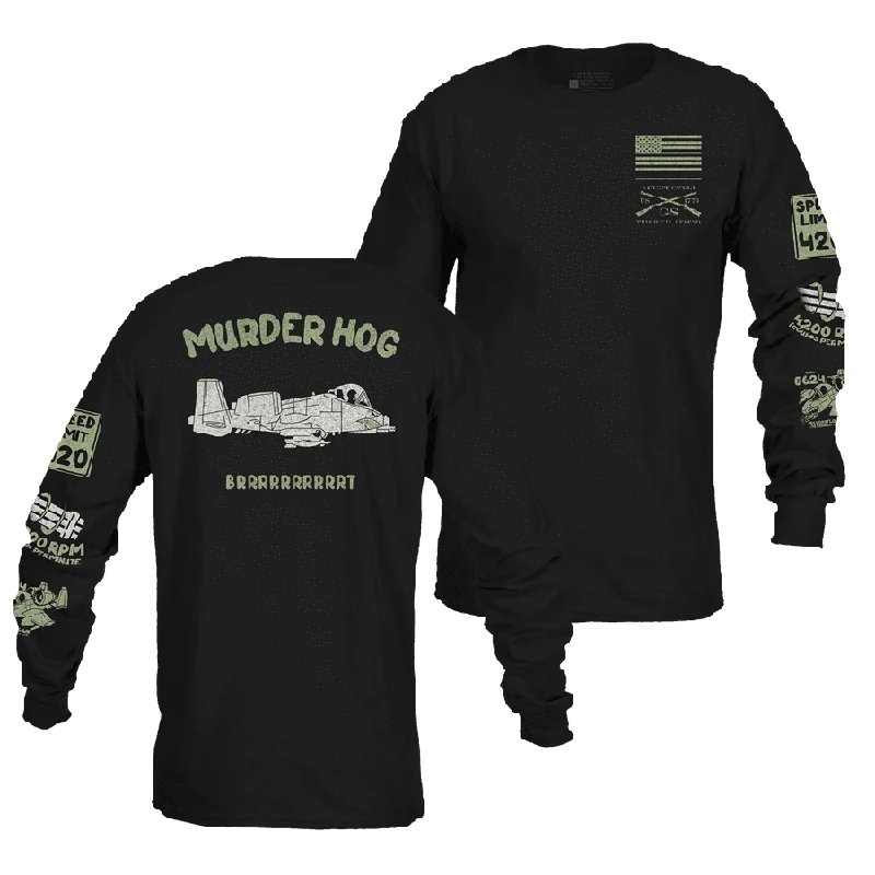 Fashion Expert Murder Hog Long Sleeve - Black