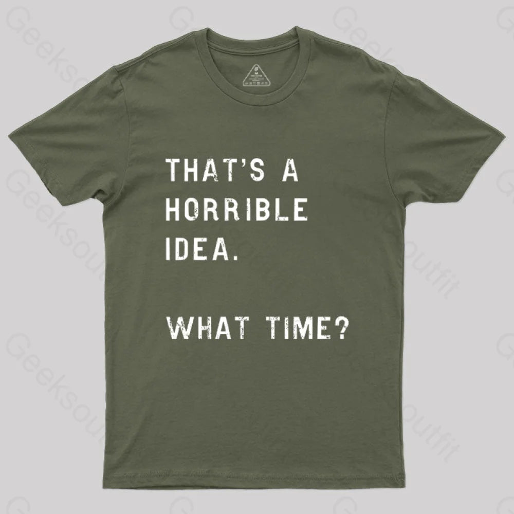 Modern City That Soulds Like a Horrible Idea What Time Geek T-Shirt