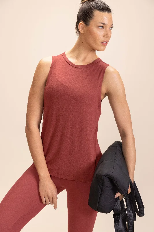 Free And Casual Long Flow Tank Top