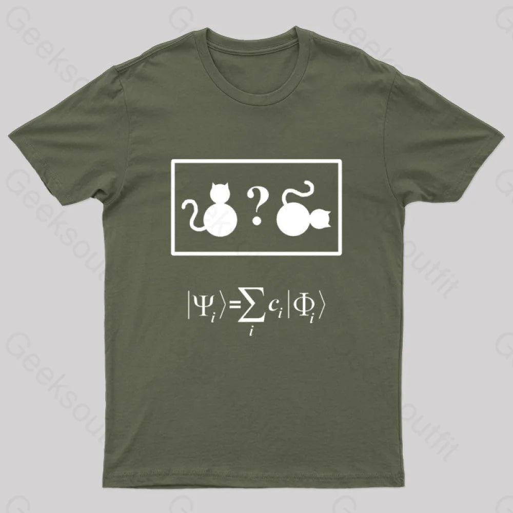 Effortless Elegance Schroedinger's Cat Nerd T-Shirt